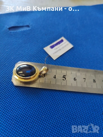 Златна висулка с камък 9.44гр 14к 60евро за гр, снимка 6 - Колиета, медальони, синджири - 54225924