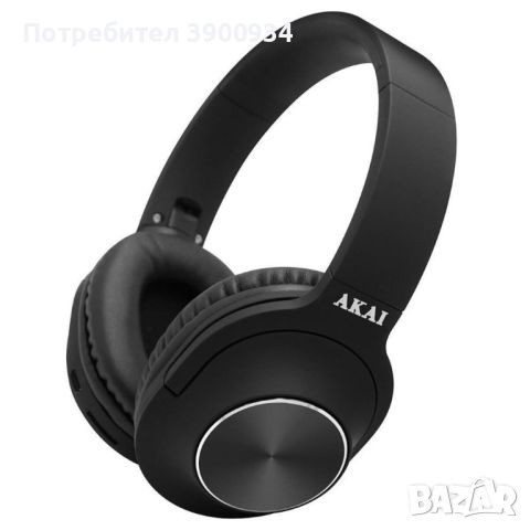 Безжични слушалки с Bluetooth, време за възпроизвеждане 7 часа, радио AKAI BTH-P23, снимка 1 - Друга електроника - 46610223