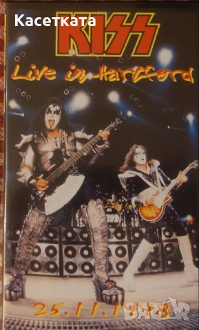 Видеокасета Kiss - live in Hartford 25.11.1998