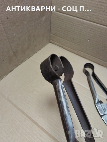 Комплект Соц Стари Ръчно Ковани Ножици За Подстригване На Овце. НОМЕР 1278., снимка 8 - Антикварни и старинни предмети - 54010578