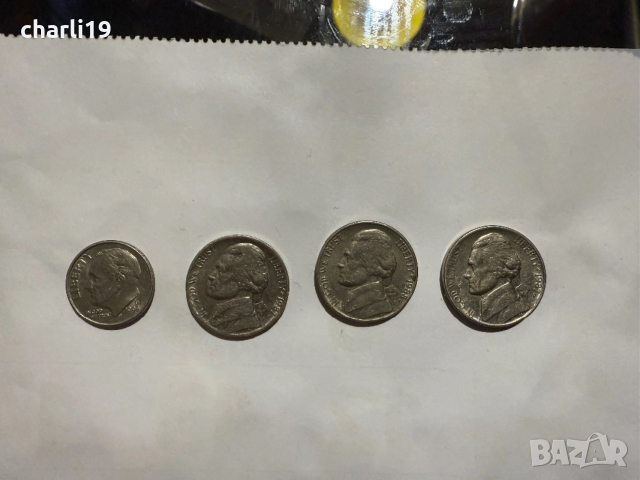 4 американски монети 