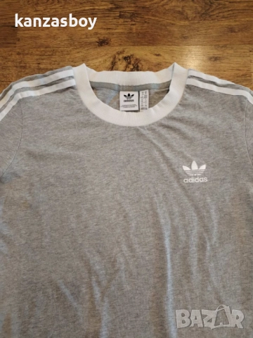 Adidas Women 3 Stripes T Shirt - страхотна дамска тениска КАТО НОВА М, снимка 3 - Тениски - 52171853