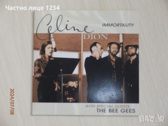 Celine Dion (with Bee Gees) - Immortality - 1998 - single, снимка 1 - CD дискове - 46533105