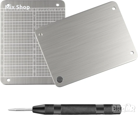 Нов Steel Wallet Crypto Bitcoin Portfolio, криптовалутен портфейл за хардуерно студено архивиране