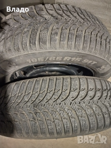 Зимни гуми с джанти за Пежо/Ситроен - 195 65 15, снимка 3 - Гуми и джанти - 52943316