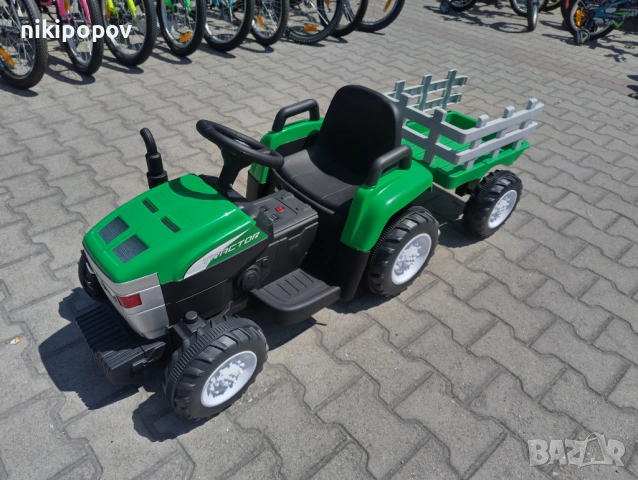 NEBRASKA акумулаторен трактор с ремарке DALLAS зелен, снимка 2 - Други - 53849211