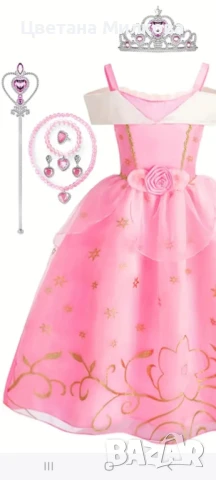 Рокля за принцеса на 5 и 6 г. , снимка 2 - Детски рокли и поли - 50984168