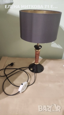 W.Goebel Germany порцеланова настолна лампа декорирана с 22 карата злато