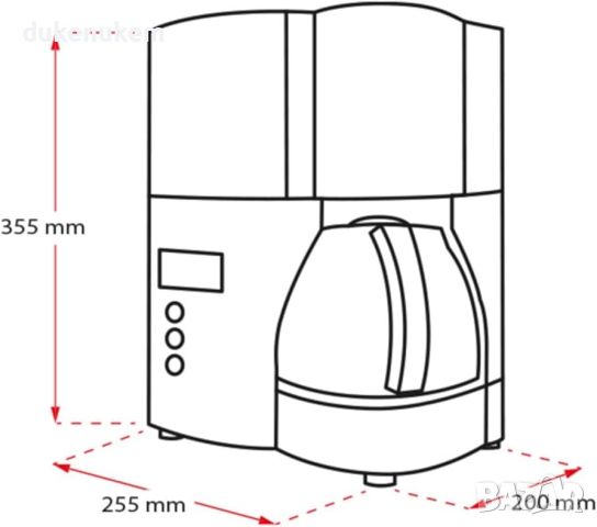 Кафемашина Melitta Optima Timer 100801 1L 850W кафеварка, шварц кафе N2, снимка 5 - Кафемашини - 45851753