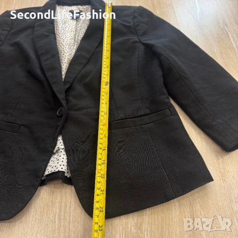 Дамско сако Ann Taylor Petite, размер 10P, черно, снимка 3 - Сака - 53412933