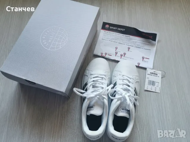 adidas - Маратонки grand court 2.0 k 36.2/3, Бял, снимка 7 - Детски маратонки - 50030477