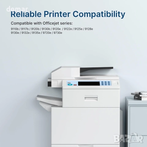 937e 937XL Мастилени касети, с чипове, за HP Officejet Pro (4 броя, CMYK), снимка 2 - Консумативи за принтери - 53835780