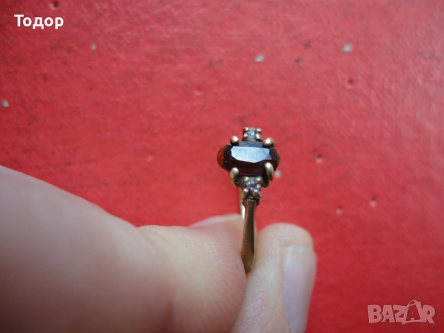 Старинен пръстен с камъни 6, снимка 5 - Пръстени - 54089303