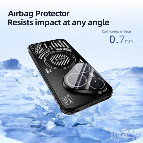 Huawei Pura 80 Pro / 80 Pro+ ABEEL Удароустойчив Aluminium Alloy + PC + TPU /Hollow Heat Dissipation, снимка 8 - Калъфи, кейсове - 51745243