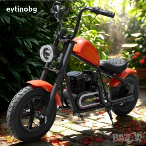 Електрически детски мотоциклет – Ретро стил и модерна технология, снимка 6 - Електрически играчки - 53912430