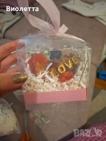 Подаръчни ръчно изработени сапуни – подаръчен комплект, снимка 5 - Декорация за дома - 53850037