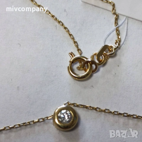 Златно колие 1.16гр.48см., снимка 5 - Колиета, медальони, синджири - 54228656