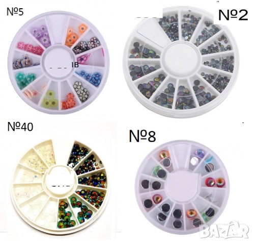 Палитри декорация - всичко по 2лв, снимка 2 - Продукти за маникюр - 20224141