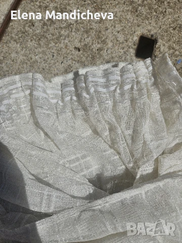 Перде тънко късо шампанско перделик ширина 165 см. дължина 152 см. 