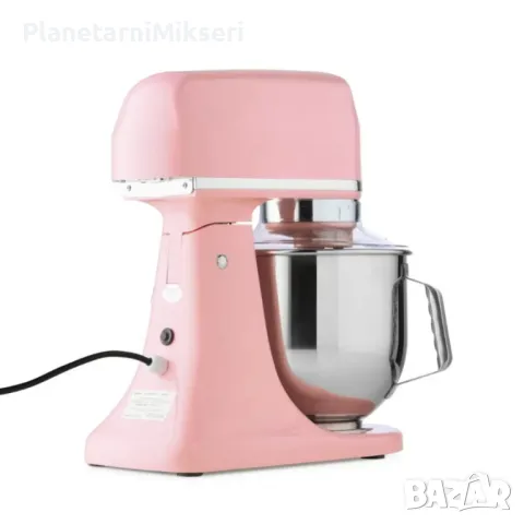 Планетарен миксер – 7 литра, пастелно розов, 11 скорости, снимка 4 - Обзавеждане на кухня - 50360101