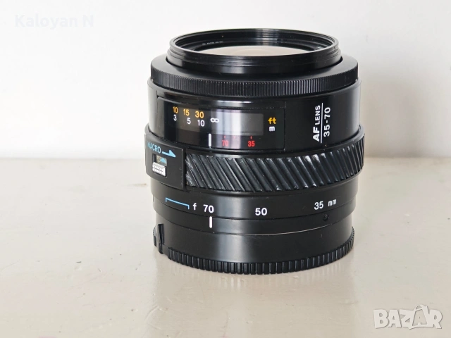 Обектив Minolta AF 35-70mm f/4 „The Little Beercan" за Minolta A/Sony A байонет, снимка 6 - Обективи и филтри - 54122608
