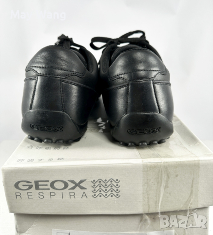Мъжки обувки Geox Uomo Snake, Естествена кожа,43, 28см, Черен, Като нови, снимка 4 - Спортно елегантни обувки - 44961277