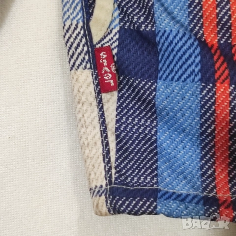 Levi’s Engineered Jeans ветровка с качулка каре – размер L, снимка 5 - Якета - 53683914