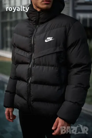 Nike мъжко черно зимно яке , снимка 3 - Якета - 49935203