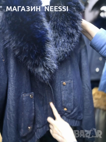 пухено яке с пух, снимка 3 - Якета - 52553022