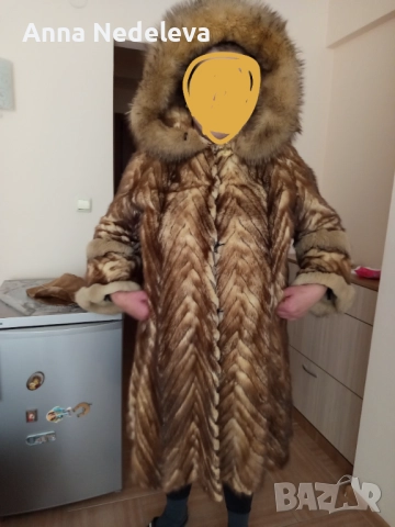 Пальто / шуба от естествена кожа с косъм