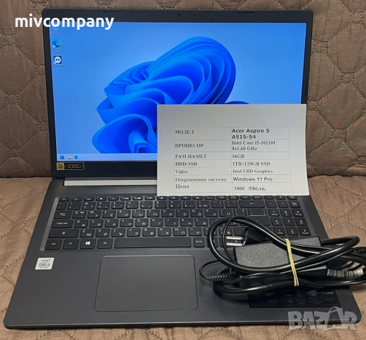 Лаптоп ACER Aspire 5 A515-54 i5 16 Ram 