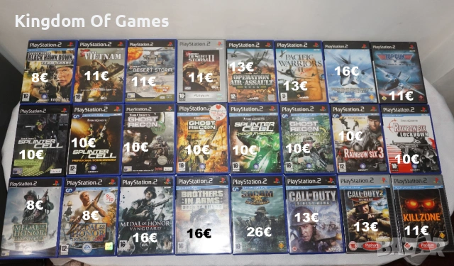Игри за PS2 Tom Clancy/Conflict Vietnam/Operation Air Assault/Call Of Duty/Killzone/Medal Of Honor/