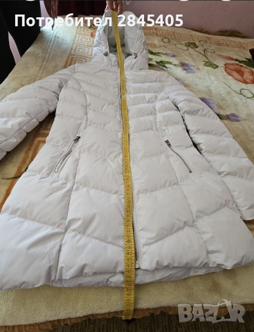 Бяло зимно яке , снимка 4 - Якета - 53236960