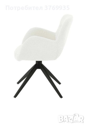 Бежов трапезен стол, снимка 2 - Столове - 52463468