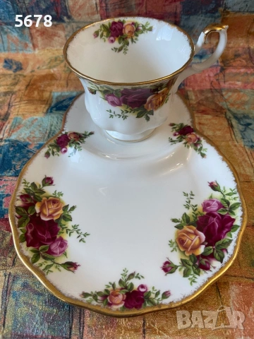 Royal Albert тенис сет Old Country Roses, снимка 5 - Антикварни и старинни предмети - 54293433