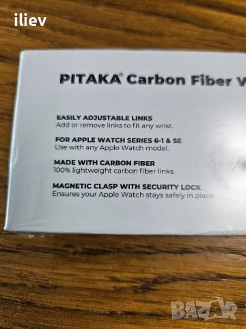 pitaka carbon fiber watch band, снимка 4 - Смарт гривни - 45681872