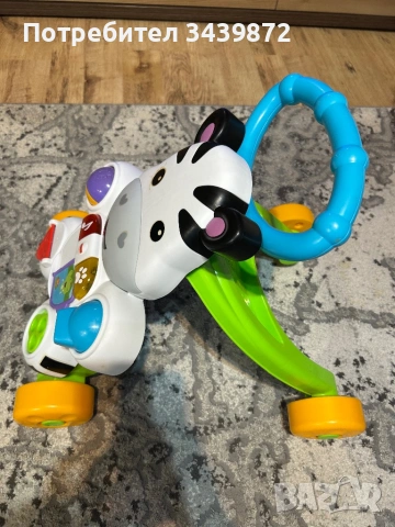 Музикална проходилка зебра FISHER PRICE, снимка 4 - Проходилки - 53295528