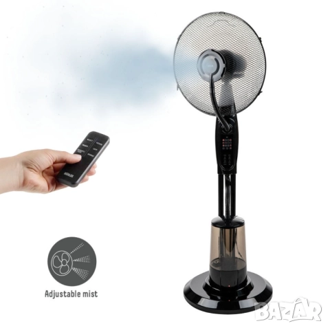 Вентилатор с водна мъгла 16'', 75W, LED, дист. упр-е, снимка 6 - Друга електроника - 52099074
