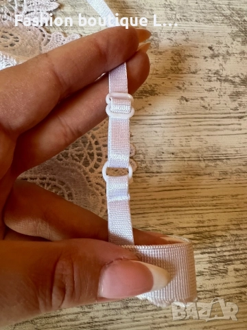 Ново бяло дантелено бюстие с регулиращи се презрамки S , M , L , XL налични размери 🤍🤍🤍, снимка 6 - Бельо - 52118404