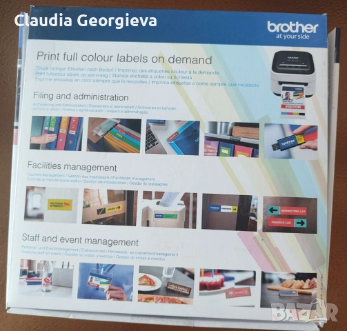Етикетен принтер Brother VC-500W цветен, снимка 4 - Принтери, копири, скенери - 52235241