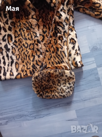 Тигрово, дамско палто и чанта, снимка 6 - Якета - 45045945