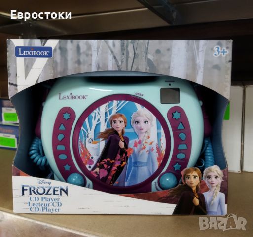 CD плейър Lexibook Disney Frozen II, детски CD плейър с микрофони, снимка 3 - Музикални играчки - 45344038