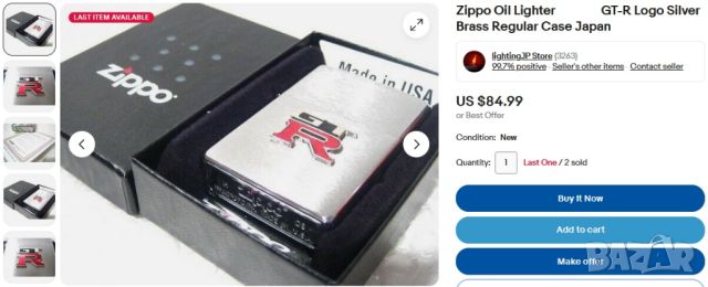ZIPPO-GTR,оригинал,made in U.S.A., снимка 7 - Колекции - 24598950
