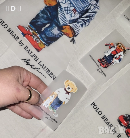RALPH LAUREN POLO BEAR 5бр. стикери за дрехи, снимка 3 - Тениски - 52661866