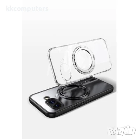 Google Pixel 9a MagSafe/ TPU + Acrylic + Metal Kickstand Удароустойчив Калъф и Протектор, снимка 5 - Калъфи, кейсове - 51122323