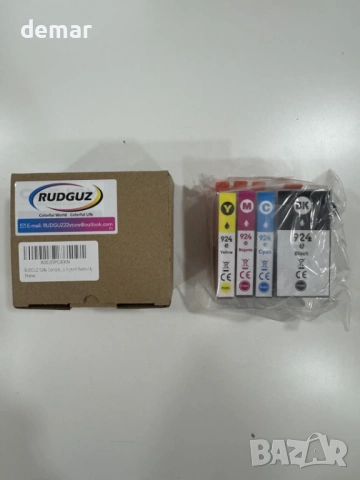 Мастилени касети 924e 924XL за принтери HP OfficeJet Pro (4 броя, черна, циан, магента, жълта), снимка 7 - Консумативи за принтери - 53426398