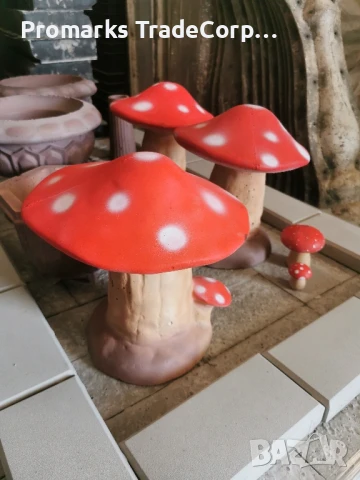 Декоративна гъбка от вибробетон, снимка 3 - Декорация за дома - 51424155