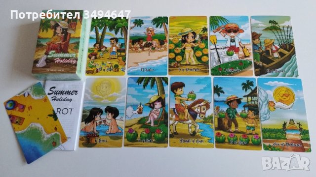 Таро карти Summer Holiday  - 25 лв. Нови., снимка 3 - Езотерика - 51236425