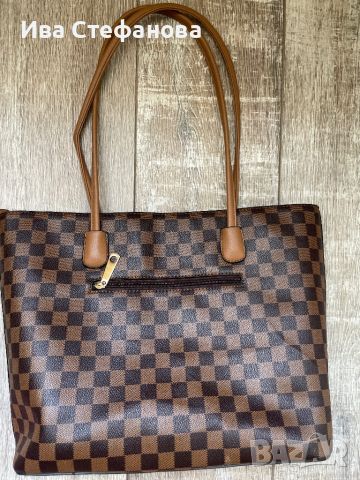 Нова кожена чанта торба LV  Louis Vuitton кафява , снимка 4 - Чанти - 45112215