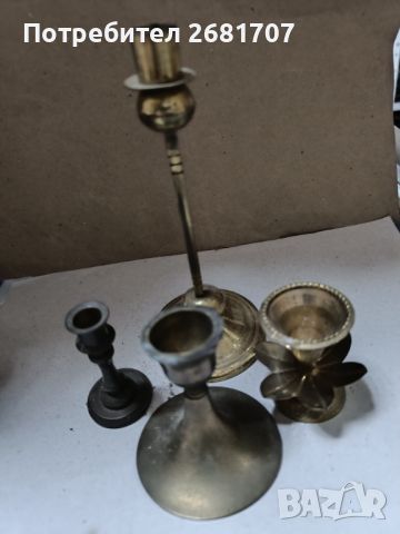 Стари свещници , снимка 1 - Антикварни и старинни предмети - 45560008